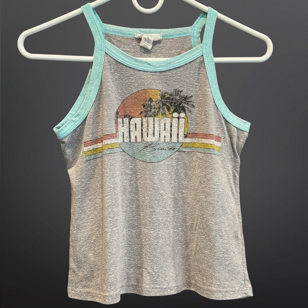 Full Tilt Hawaii Tank Top, size (guessing)Youth Med, Gray